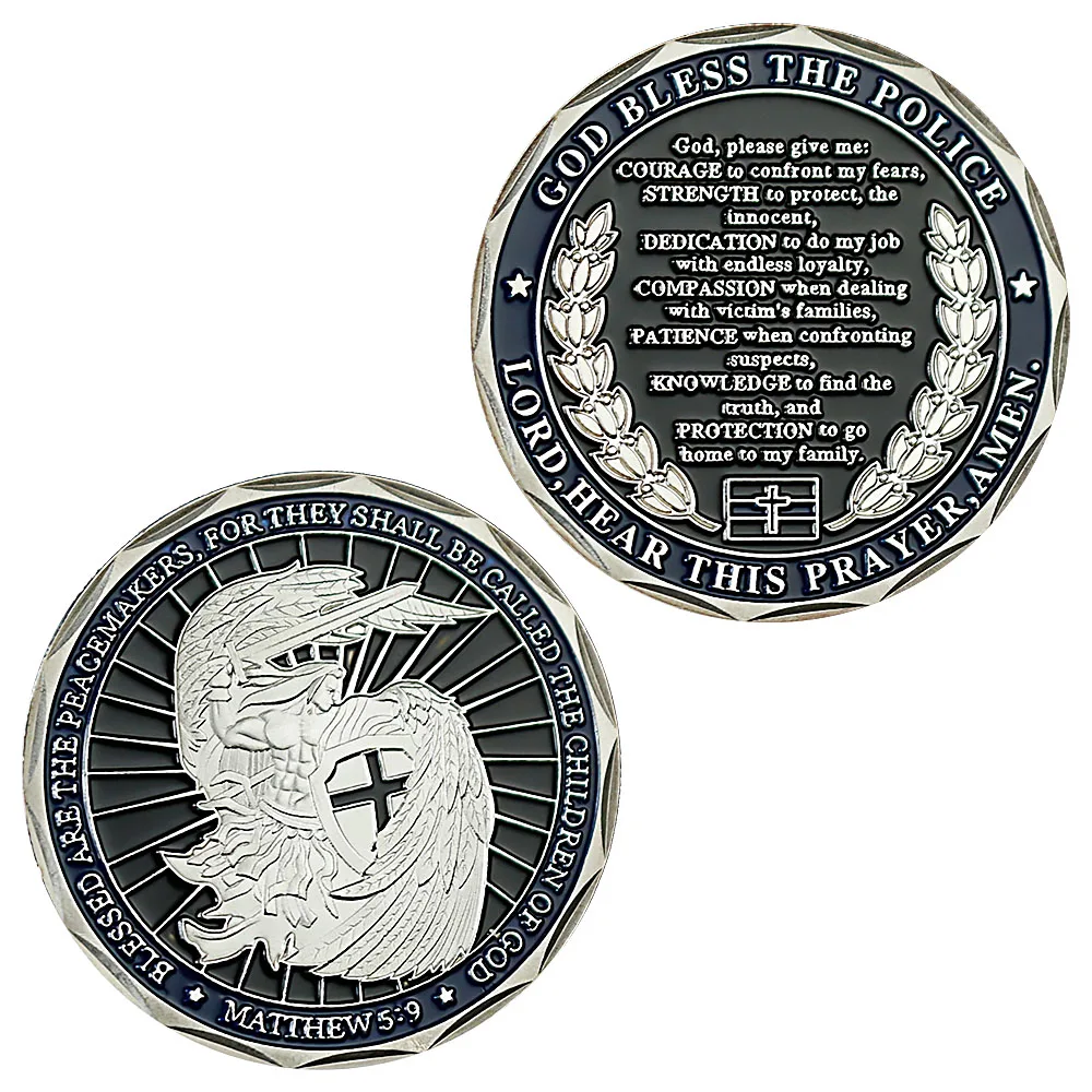 Молитва Святого Михаила для правоохранительных органов памятная монета с