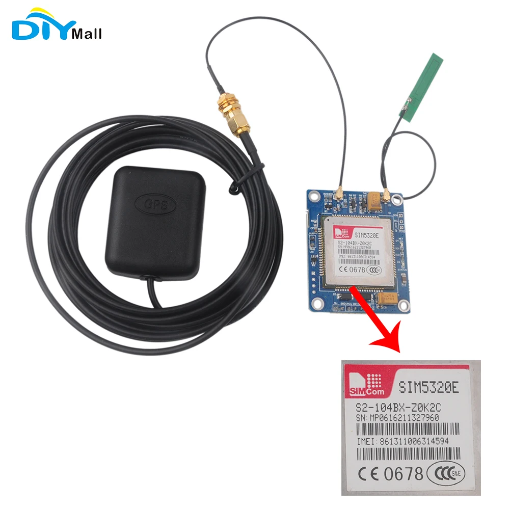 Модуль SIM5320E 3G GSM GPRS GPS макетная плата для Arduino 51 STM32 AVR MCU прототип расширения|Модули