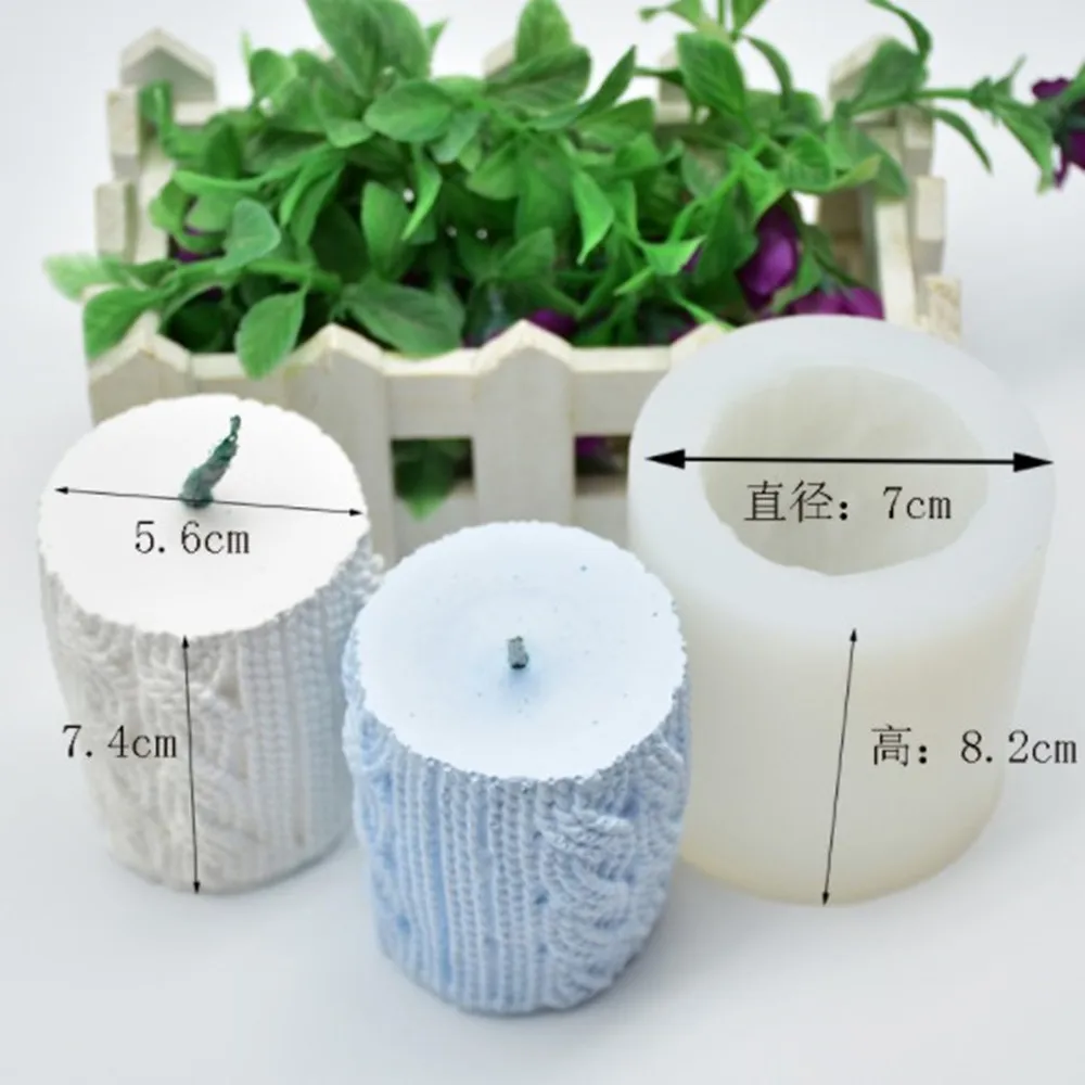

3D Sweater Sleeve Shaped Candle Mold Silicone soap mold DIY Cake Mold Candle Gypsum Clay Making DIY Cake Chocolate Decoration