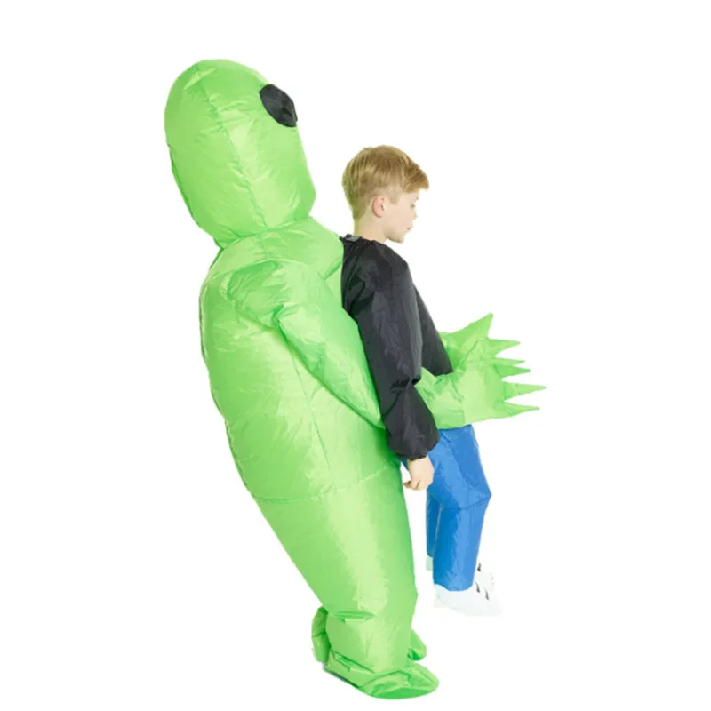 Забавные зеленые призраки обнимают надувные костюмы для детей карнавал праздник