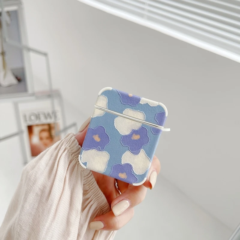 

Защитный чехол для наушников Airpods 1 2 Pro, с рисунком цветов