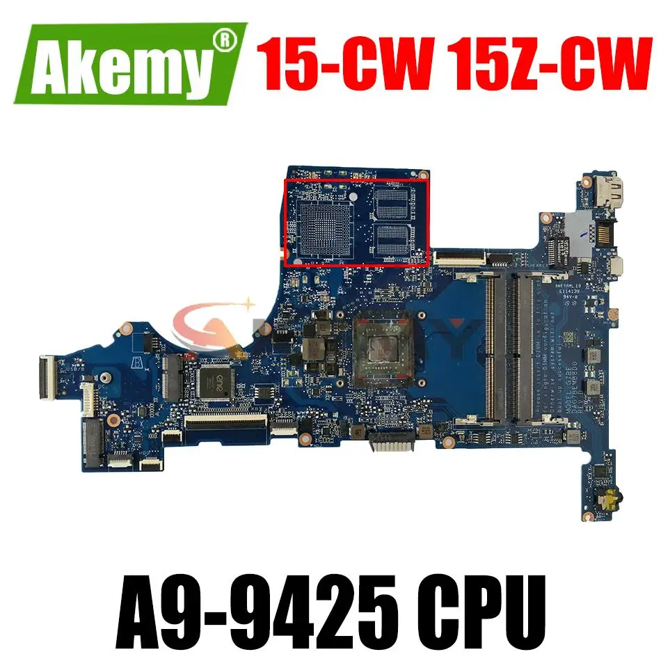 

Материнская плата для ноутбука HP Pavilion 15-CW 15Z-CW, системная плата DAG7BEMB8D0 L22759-601 с процессором A9-9425 DDR4