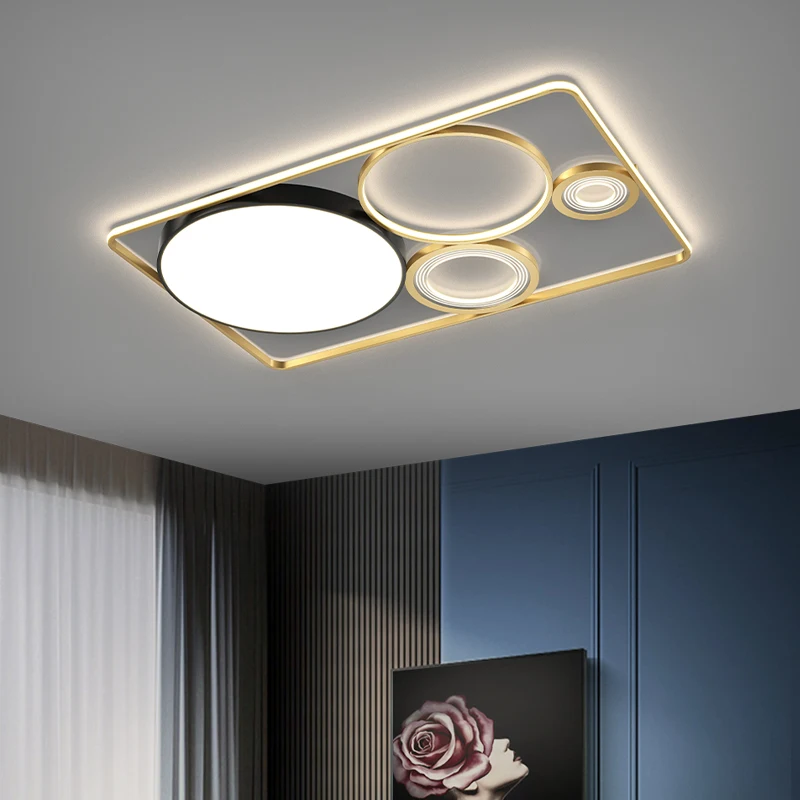 

Современные светодиодные люстры для помещений, Светильники для спальни, выставочный зал, дистанционное управление, три цвета