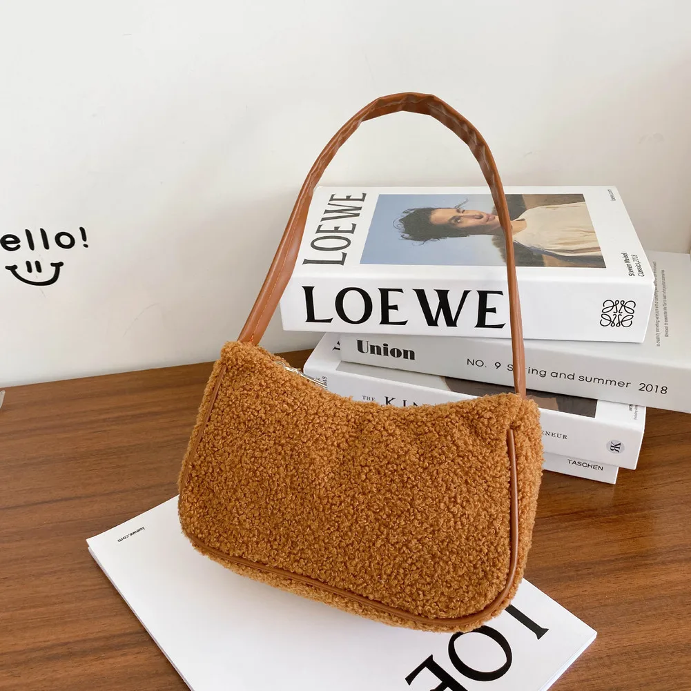 

Модная сумка-мессенджер в новом стиле, женская сумка-мессенджер, Высококачественная шерстяная сумка-мессенджер на плечо, женская сумка для ...