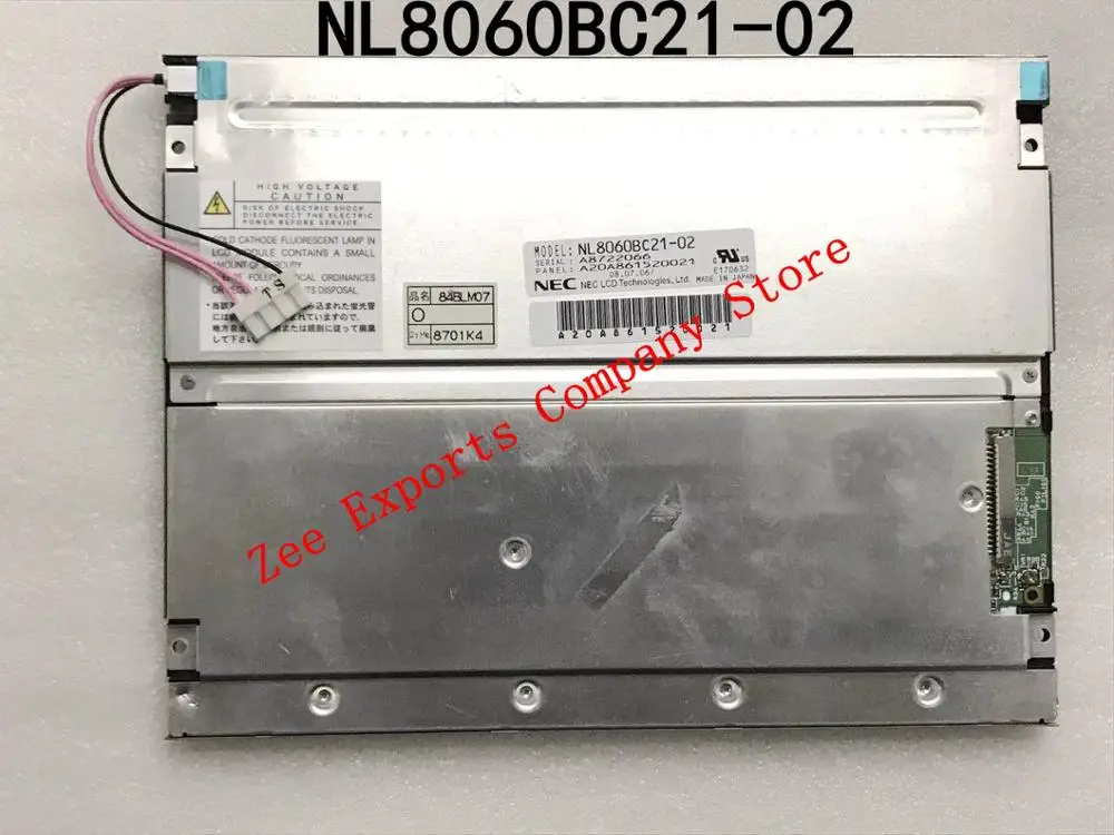 

8.4 Inch LCD NL8060BC21-02 100% tested Original for Industrial Equipment