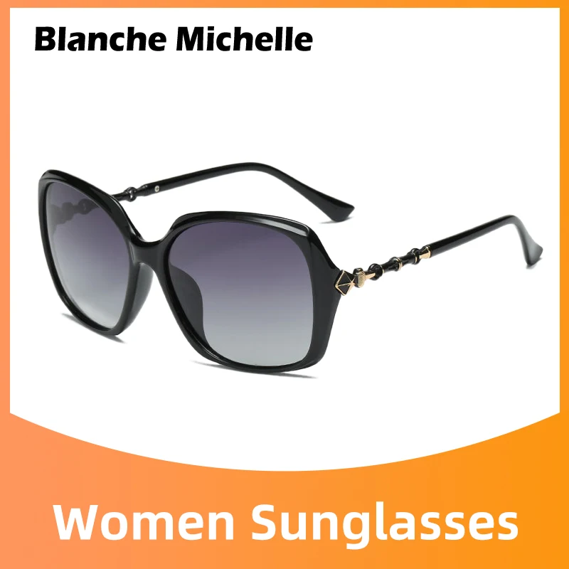 

Blanche Michelle High Quality Square Polarized Sunglasses Women Brand Designer UV400 Sunglass Gradient Lens Sun Glasses With Box