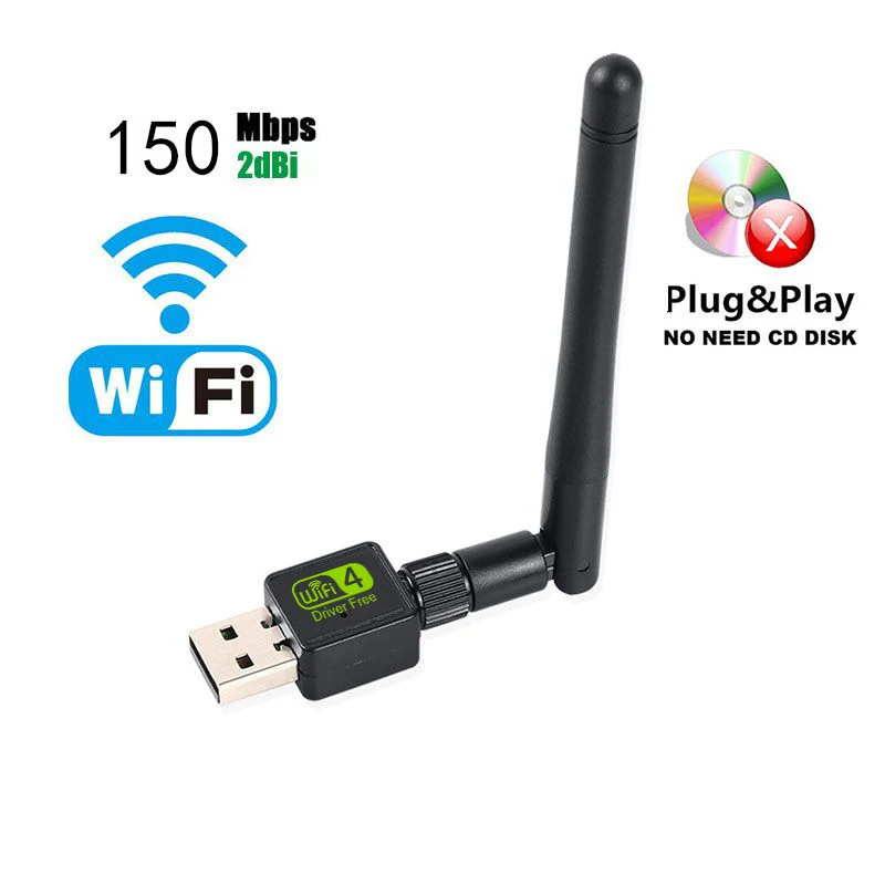 

Мини-USB Wi-fi адаптер Wi-fi USB Ethernet 150 Мбит/с Wi-fi-ключ 2,4G USB Lan сетевая карта Антенна ПК Wi-fi приемник
