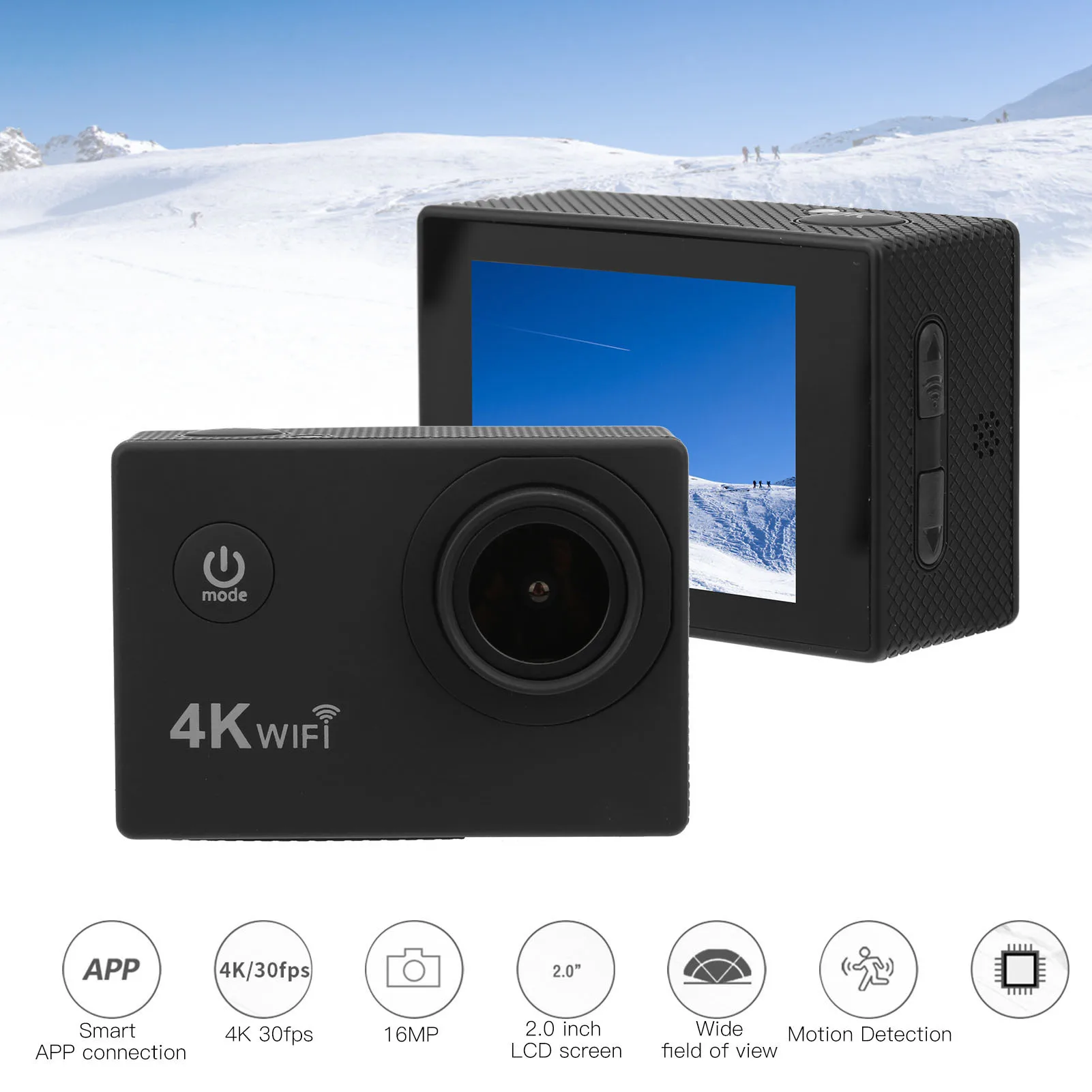 Комплект экшн-камеры SJCAM SJ4000 AIR водонепроницаемая многофункциональная