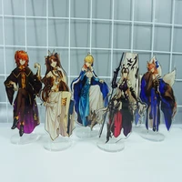 anime fate stay night saber key chain acrylic figure keychains standing brand fashion desk%c2%a0decorated keyring gift for woman man