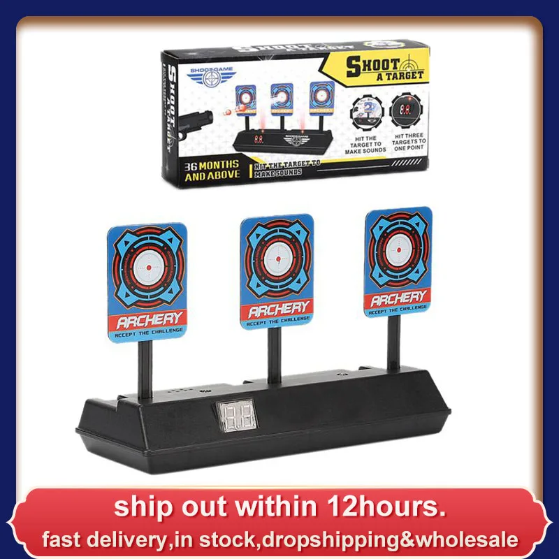 DIY Высокая точность счет автоматического сброса Электрический мишень для Nerf