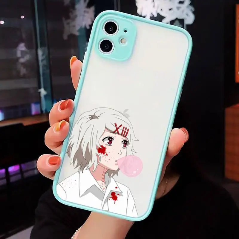 

JUZO SUZUYA Tokyo Ghoul anime Phone Cases matte transparent For iphone 7 8 11 12 plus mini x xs xr pro max cover