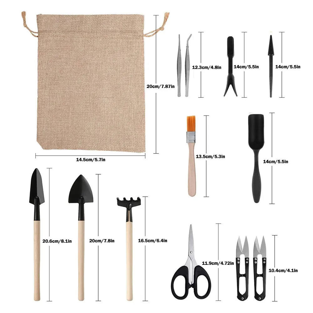 

Succulent Plants Tools Mini Garden Hand Tools Transplanting Outdoor Bonsai Gardening Set Succulent Miniature Planting Tools
