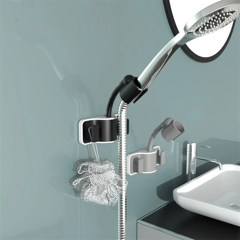 

Shower Holder Adjustable Shower Head Holder Wall Stand Punch-Free 360° Bracket Base Support Douche Bathroom Accessory