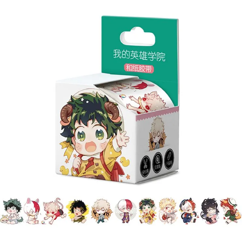 Клейкая лента Bakugou Katsuki Todoroki Shoto Midoriya Izuku Washi Tape 10 коробок/лот | Игрушки и хобби