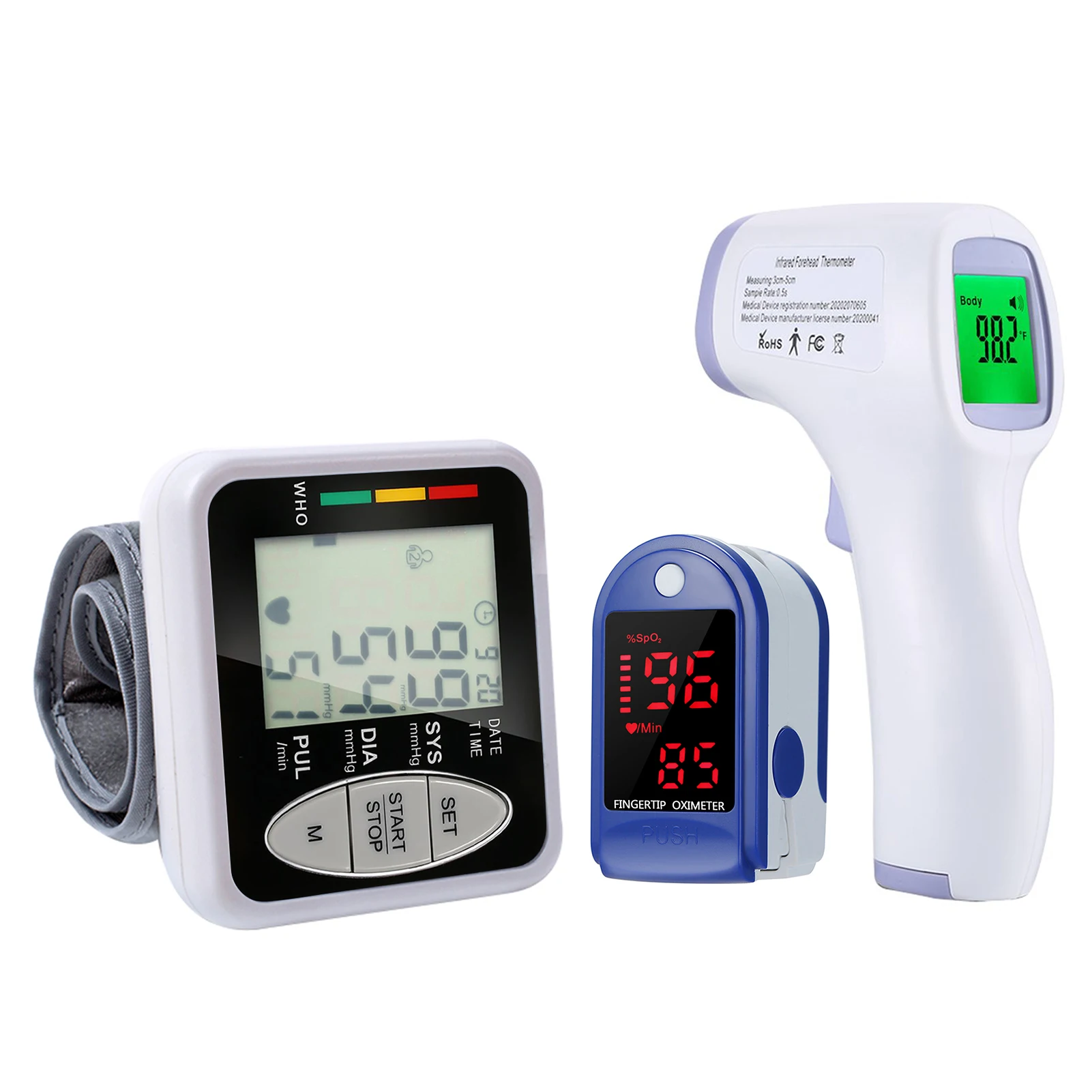 Пальчиковый Пульсоксиметр Мини монитор SpO2 Монитор насыщения кислородом + лоб