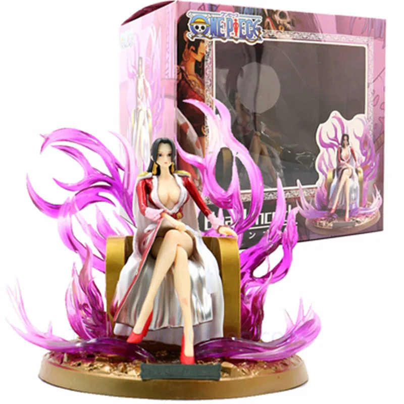 

19CM Anime ONE PIECE Boa Hancock The Snake Ji Throne Pirates Female Emperor PVC Action Figure Collectible Model Statue Toy R112