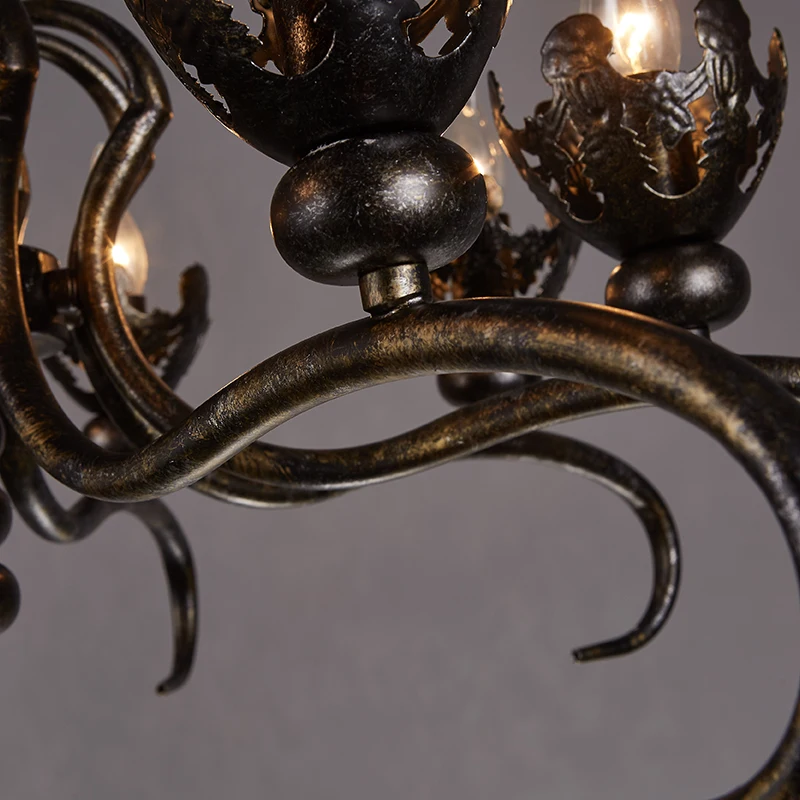 Железная Люстра В индустриальном стиле для ресторана гостиницы американская