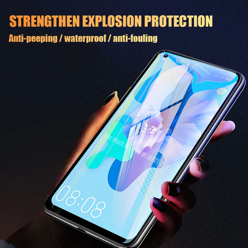Антишпионское закаленное стекло для huawei P20 lite (2019) полное покрытие Защита экрана