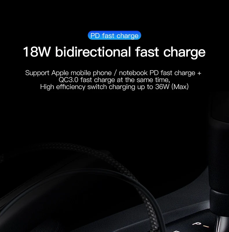 TOTU PD QC3.0 быстрое двойное USB Автомобильное зарядное устройство для мобильного телефона адаптер быстрая зарядка автомобильное USB зарядное устройство для телефона для iPhone samsung Xiaomi