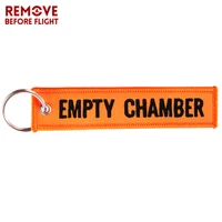1 pc orange car keychain empty chamber fashion key holder for cars and motorcycles key fobs embroidery keychains jewelry