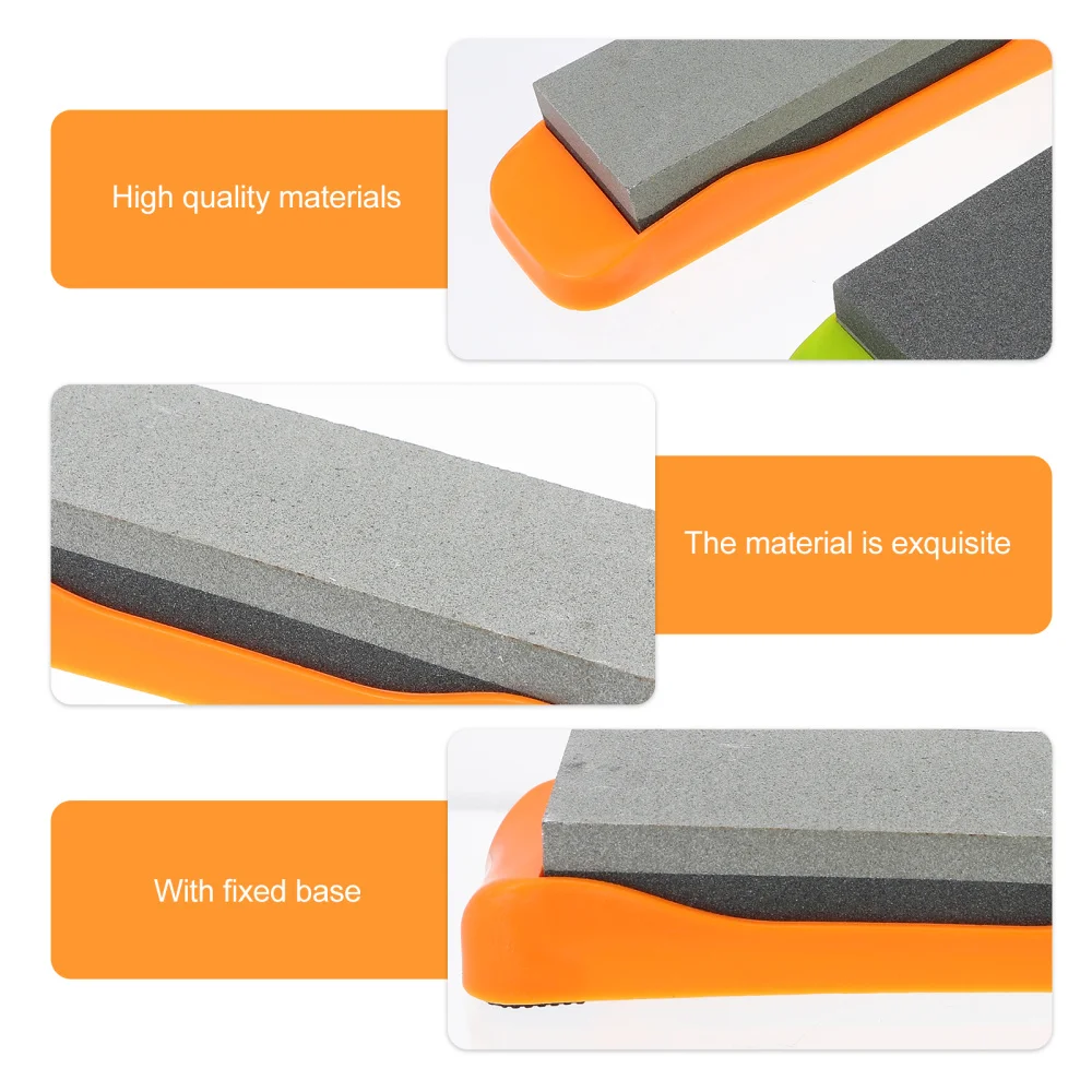 

2 PCS Nonslip Rectangular Sharpener Sharpener Double Sided Whetstone