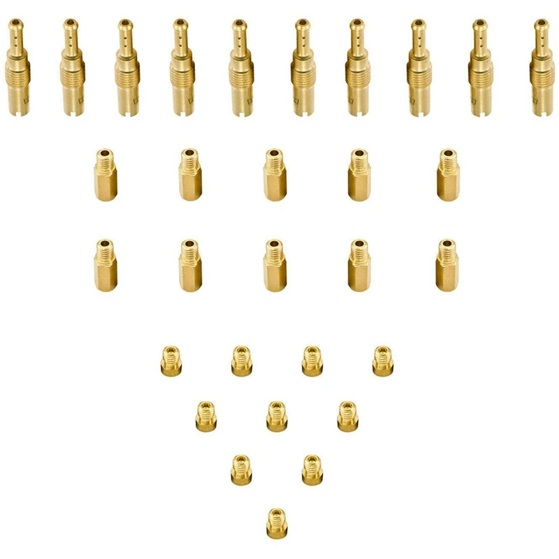 

Основной комплект струи карбюратора, 10 медленных струй пилота и 20 главных струй карбюратора для PWK Keihin OKO CVK KOSO PE PWM, 30 шт.