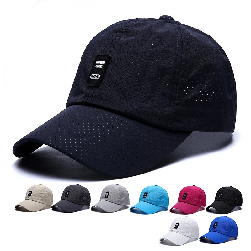 

Cotton Baseball Cap for Men Outdoor Fishing Brand Hat Mesh Breathable Wicking Visor Ventilation Adjustable Women Sun Caps CP006