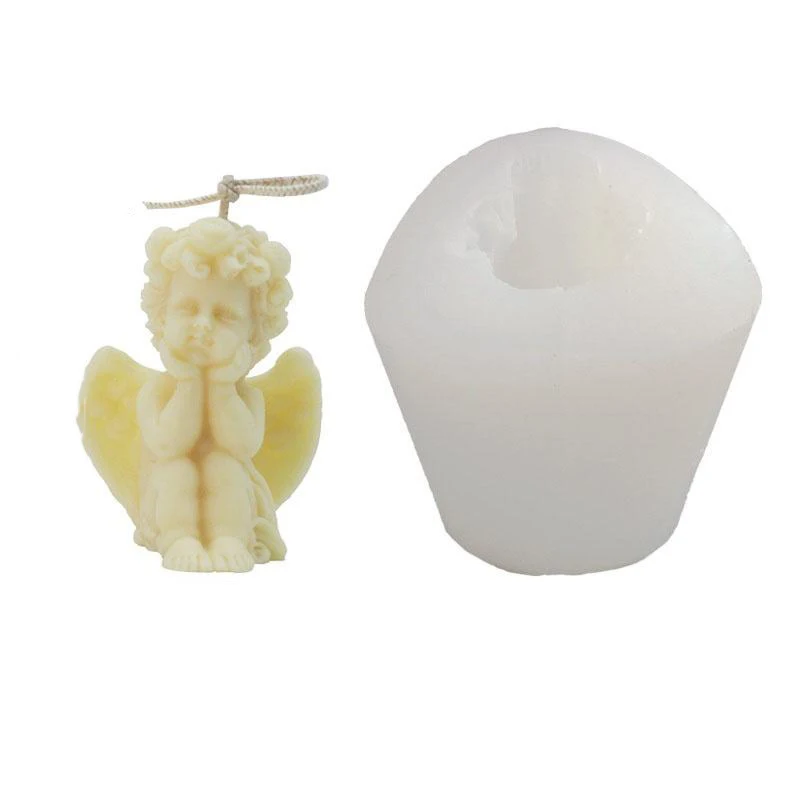3d милый ангел детская форма для свечей пластырь ароматерапии гипсовая