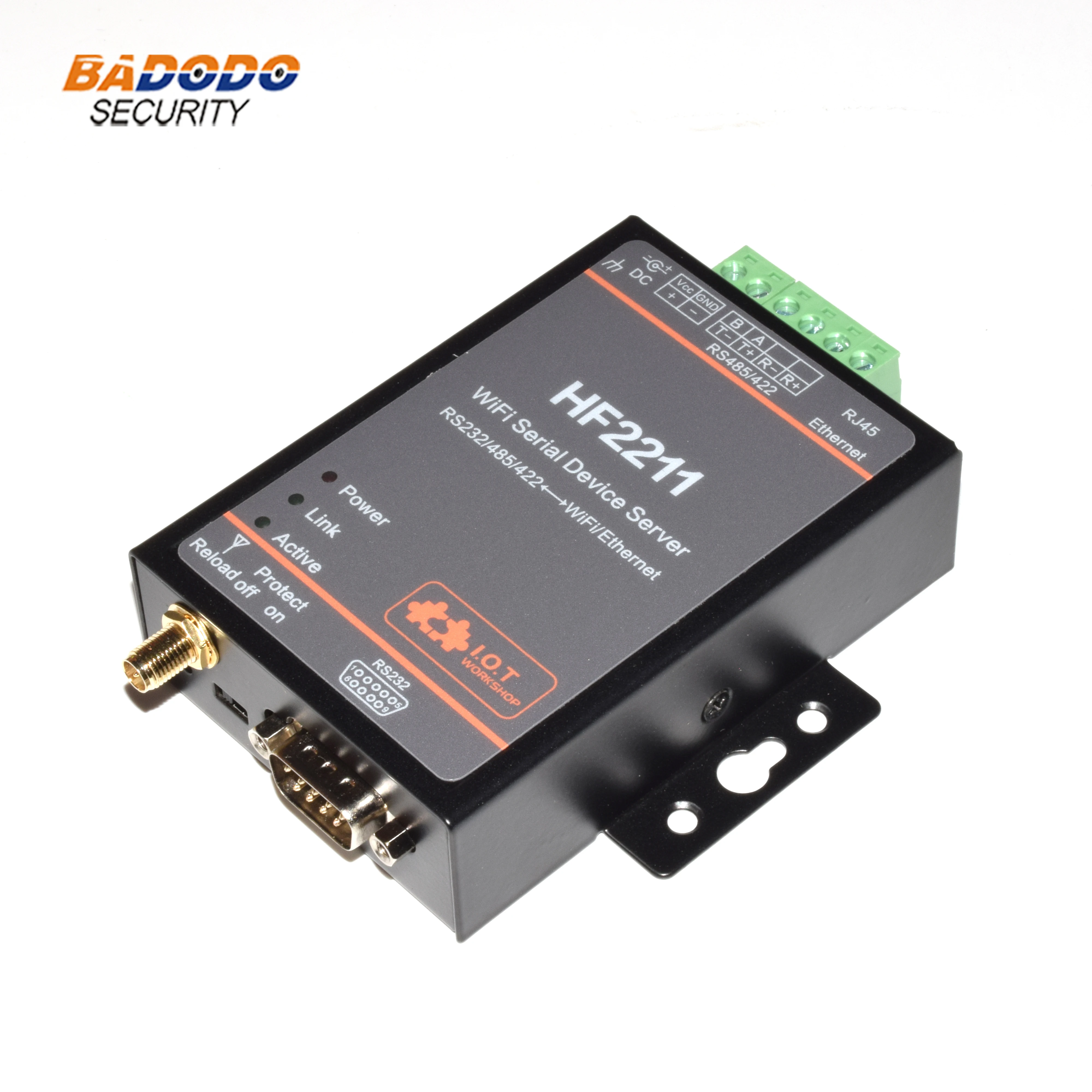 HF2211 последовательный сервер RS232/RS422/RS485 к WiFi/Ethernet, поддержка TCP/IP/Telnet/Modbus TCP протокол, маршрутизатор или мост сетевой режим