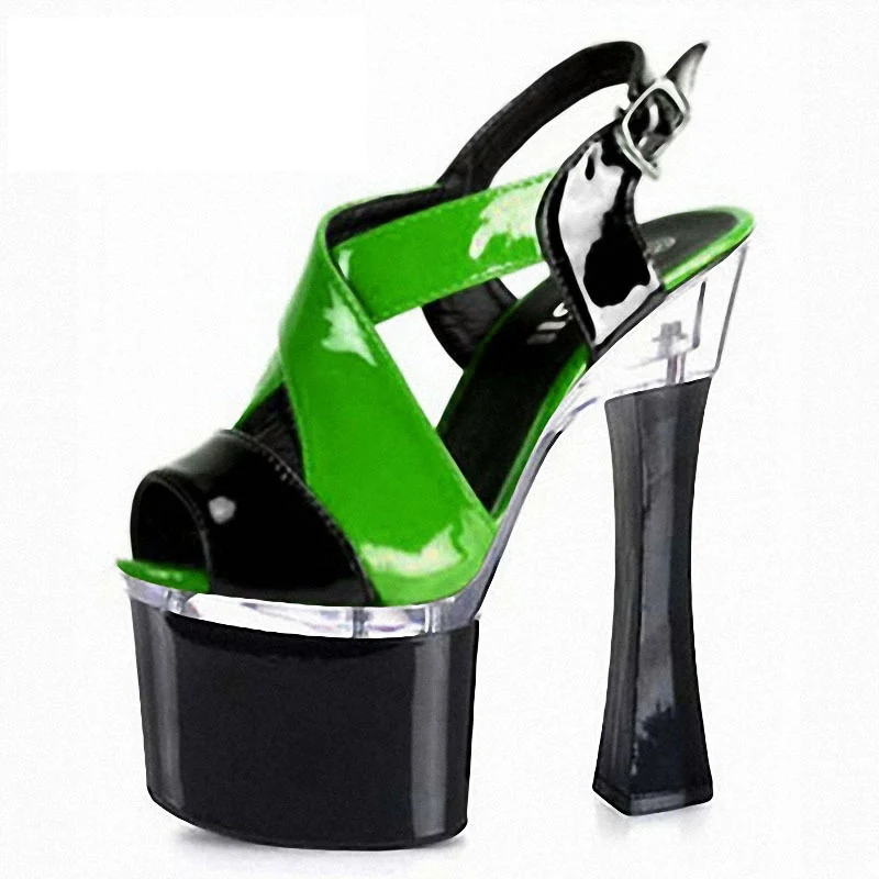 

LAIJIANJINXIA Mult/Свадебная Женская пикантная обувь для ночного клуба и танцев на шесте туфли на высоком каблуке 18 см туфли для танцев на высоком каблуке с ремешком на щиколотке