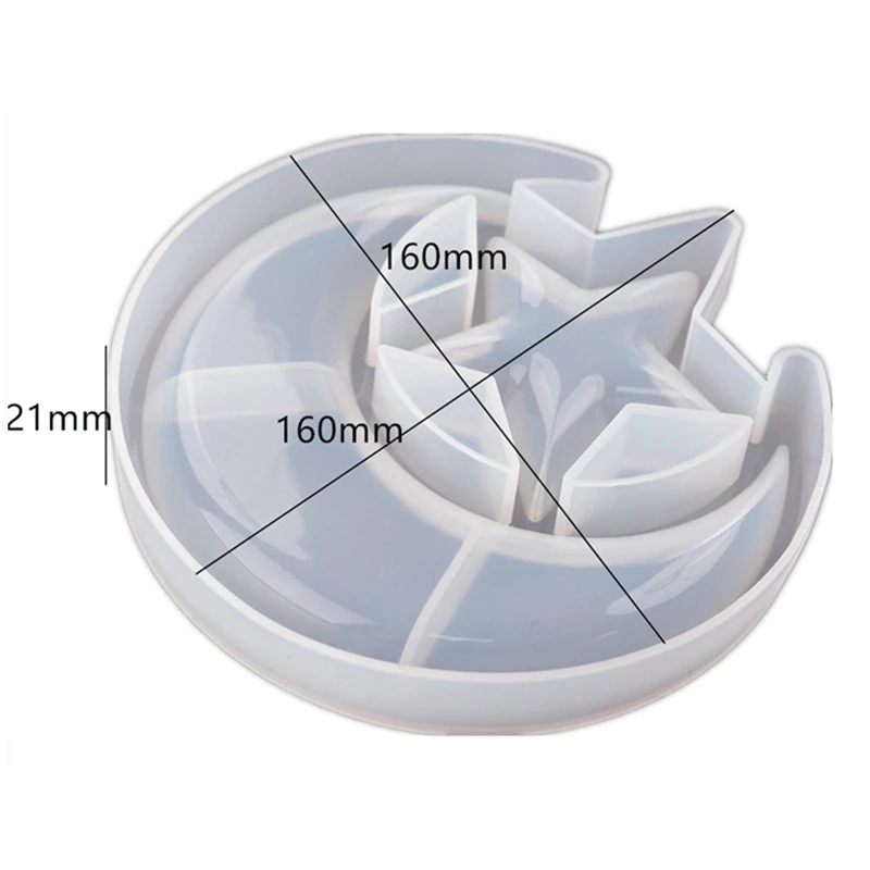 Silicone Mould Resin Decorative Craft DIY Star and Moon Storage Box Handmade Mold Epoxy Molds for Jewelry |