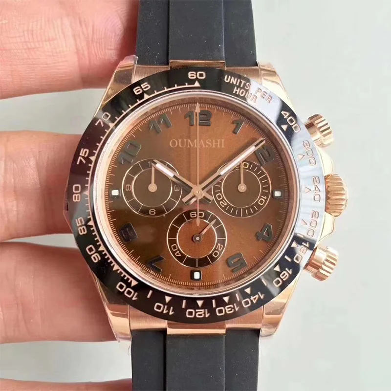 

40mm automatic mechanical watch for the Men's watches men 904L stainless steel Sapphire glass Chronograph function 116515LN