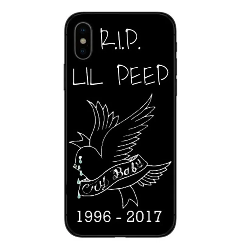 Lil Peep cry Baby rose bad vibes forever TPU чехлы для телефонов iPhone X 5 5s SE 6 6s Plus 7 8 XS XR