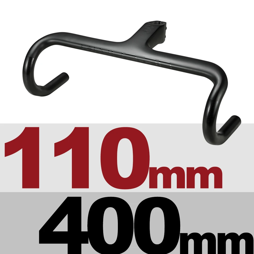 400x110-Matt OG-EVKIN HB-001 AERO Одна деталь Руль 28,6 мм Интегрированный руль матовый руль для шоссейного велосипеда 400/420/440 Титан руль велосипеда - Цвет: 400x110-Matt