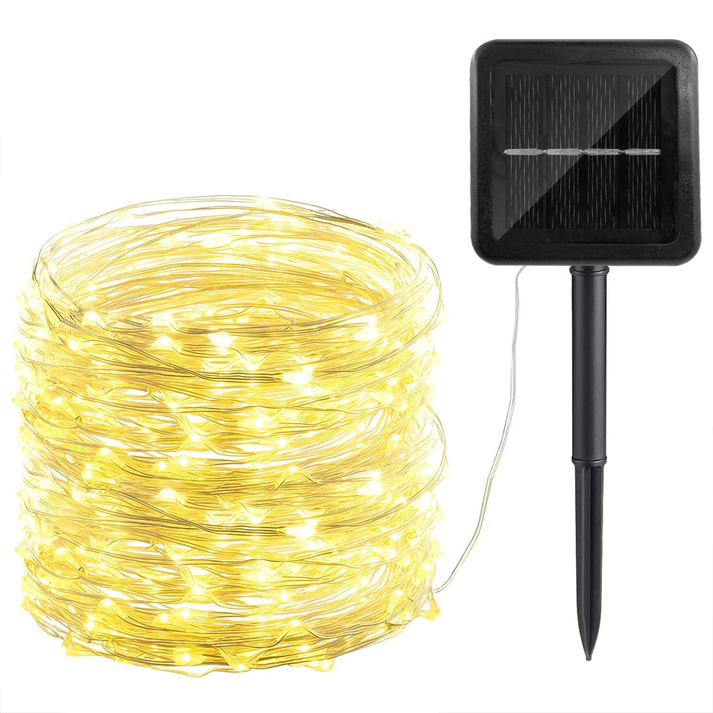 Светодиодный светильник на солнечной энергии для рождества 22 метра (72 фута) 200