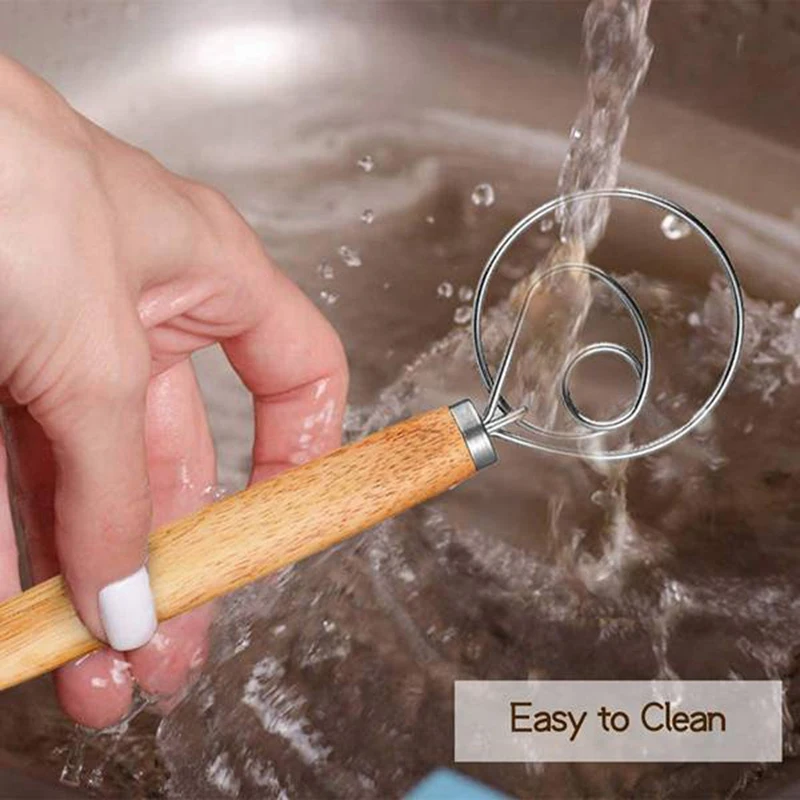 Венчик для теста Датский 3 шт. 13 дюймов с скребками крючок из нержавеющей стали