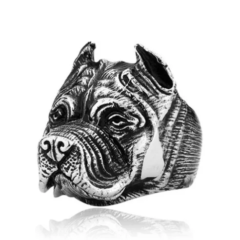 Мужское кольцо на указательный палец в готическом стиле с изображением