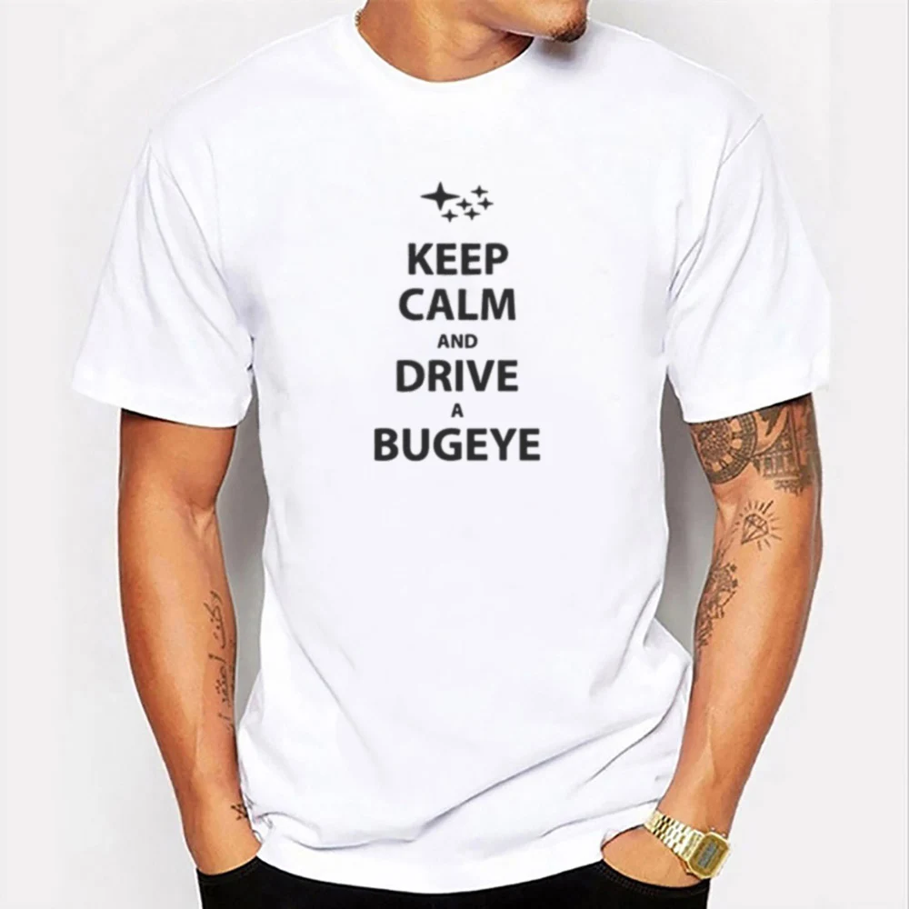 

2021 Summer Men Tshirts Streetwear Cool Top Clothes Male Print Keep Calm and Drive Short Sleeve O-neck Funny Graphic T Shirts