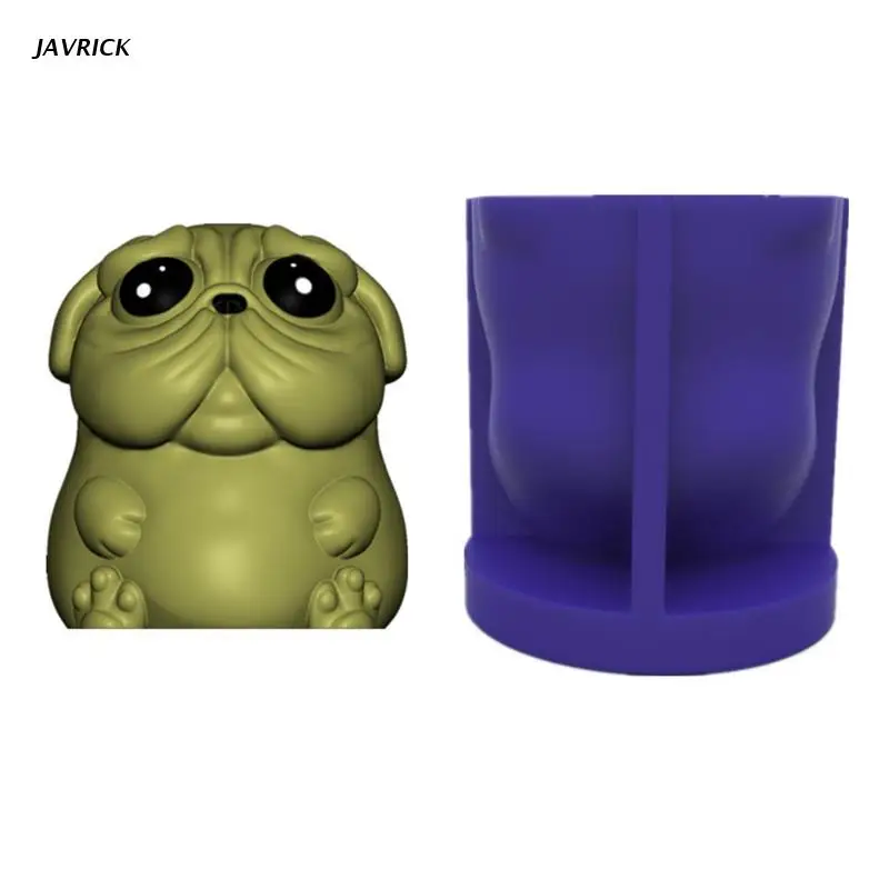 

3D Dog Candle Epoxy Resin Mold Ornaments Decorations Casting Silicone Mould DIY Crafts Aromatherapy Plaster Soap Making Tool