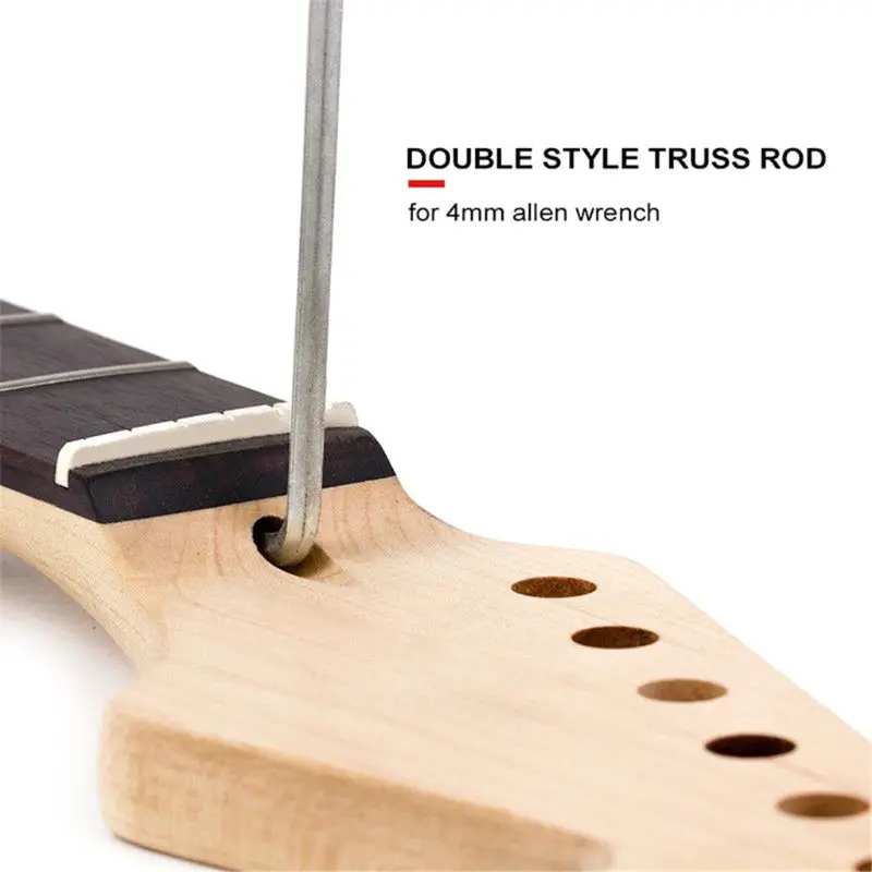 

Big sale22 Fret Guitar Neck Maple Wood Fingerboard Sector and Binding Inlay