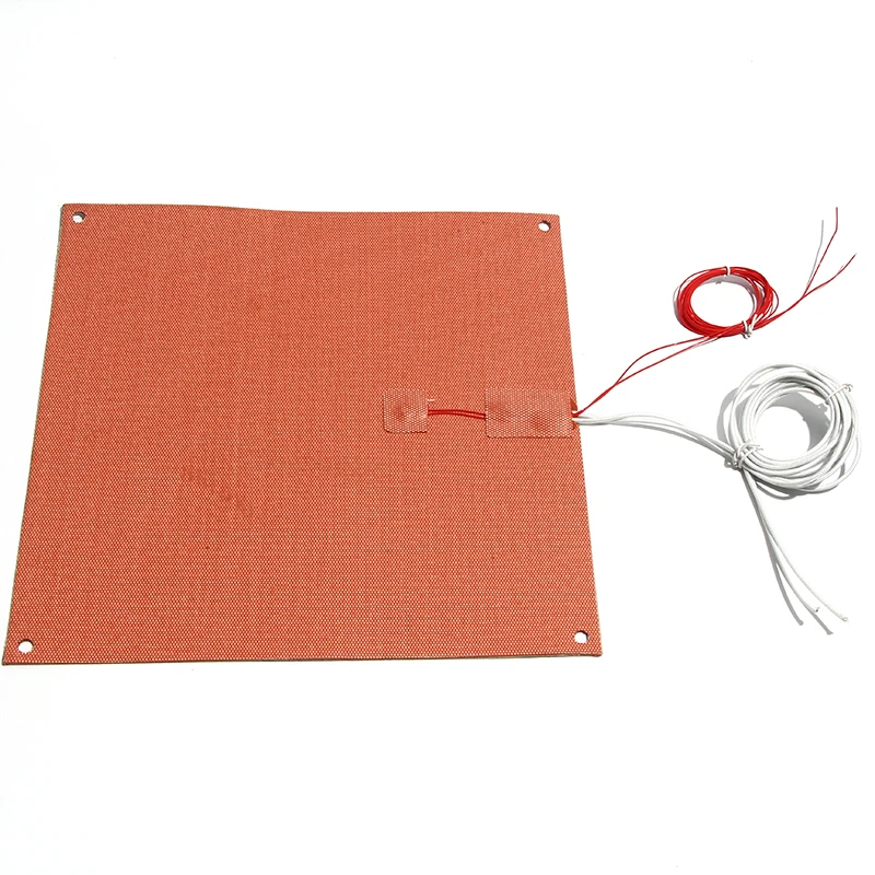 

NTC 100K 120W-360W Silicone Rubber Coated Fiberglass Heating Pad 150x100/150/200/250/300mm 3D Printer Heater Wire-wound Type