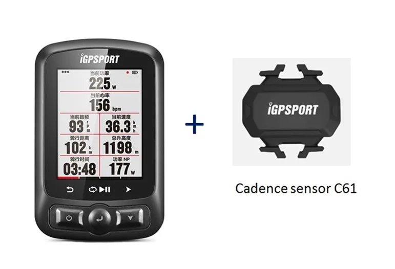 I gps порт iGS618 gps Велосипедный компьютер Спидометр IPX7 с аксессуарами - Цвет: Set D