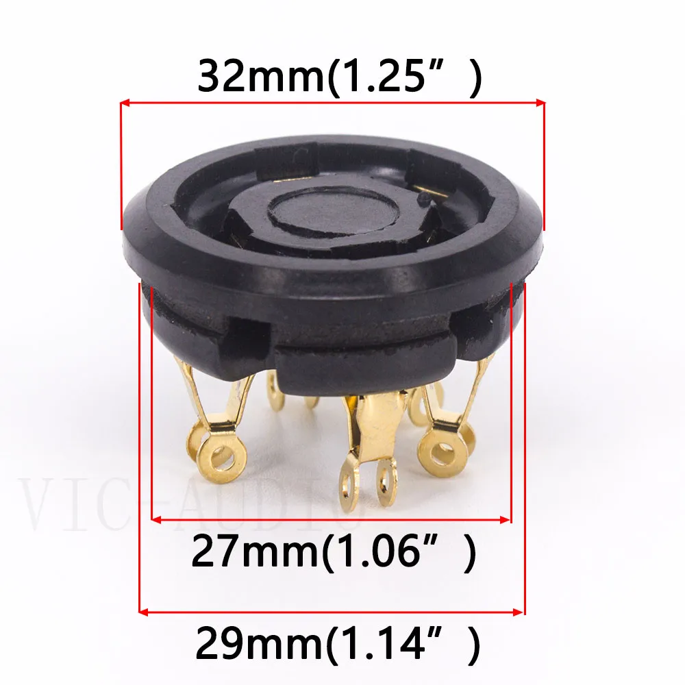 2 шт. 5 контактов бакелитовая трубка с золотым покрытием для 807 FU7 24 37 45 FD422