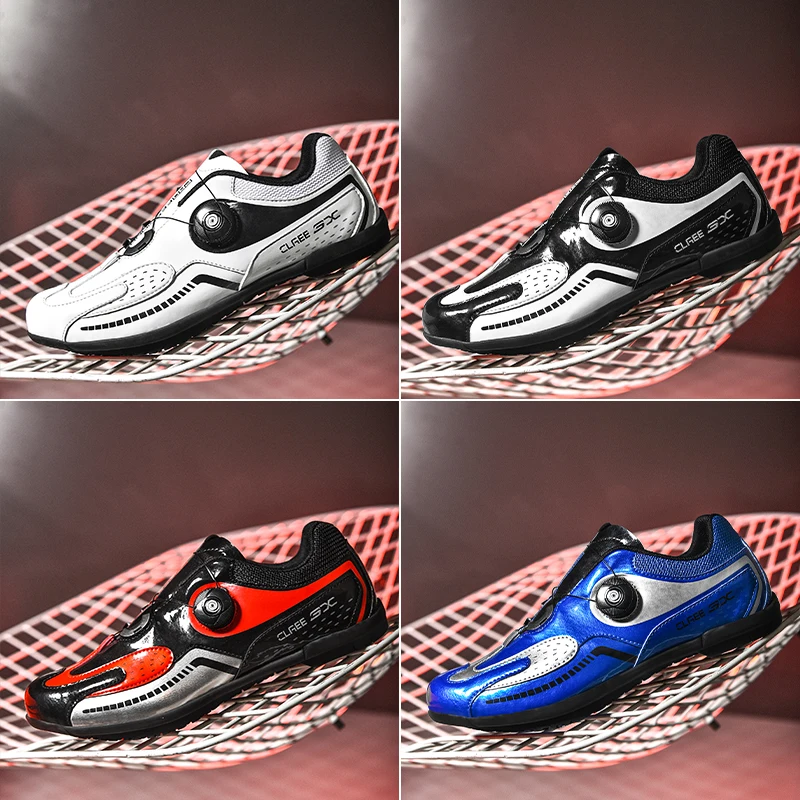 

New type road comfortable turnbuckle cycling shoes, men's outdoor cycling sports shoes, non-locking rubber sole cycling shoes