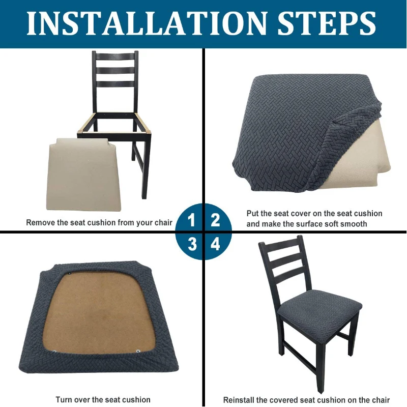 Жаккардовые эластичные чехлы для сидений из спандекса съемные моющиеся Чехлы