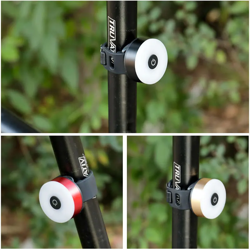 Hot Bicycle Rear Light Round Chasing 5 Modes Excellent Cycling Visual Warning Lamp USB LED COB Lantern Seatpost Belt Mount | Спорт и
