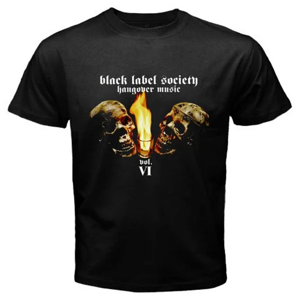 Black Label общество для мужчин модная черная хлопковая футболка верхняя одежда |