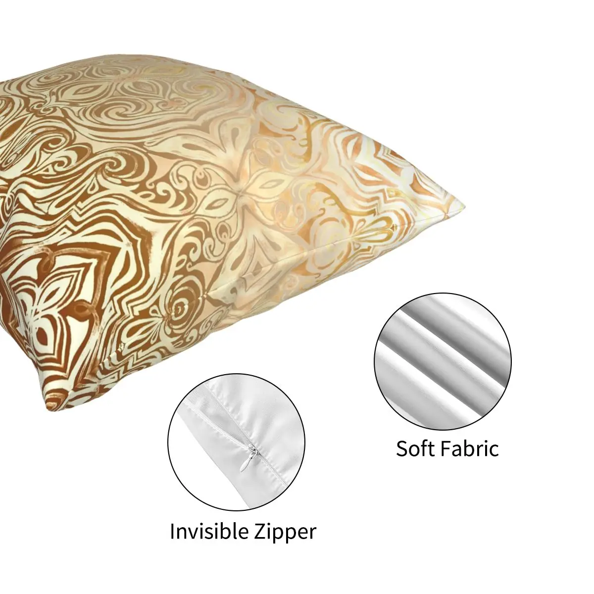 Декоративный Чехол-Подушка для дивана кремового цвета | Дом и сад