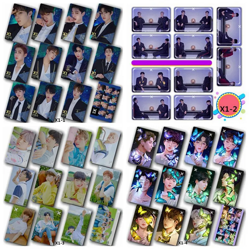 10 шт./компл. Kpop X1 комбинированные Стикеры для фотокарточек фото Stikcy карта для селфи открытка поздравительная открытка LOMO карта
