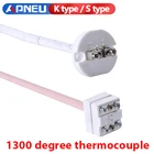 Высокая Температура K Тип S Тип регулятор температуры с термопарным Сенсор для Керамика печи 2372 по Фаренгейту 1300 градусов WRP-100 регулятор температуры с термопарным